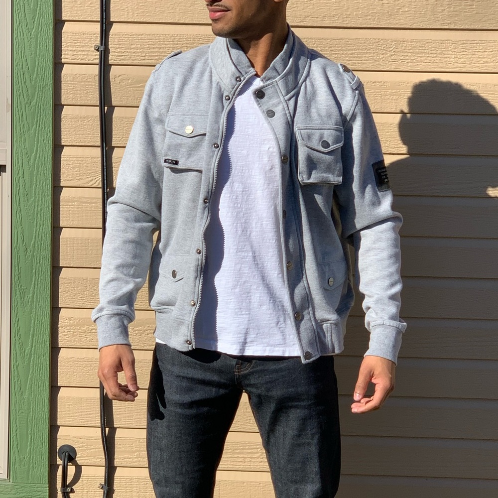 Division E grey utility jacket